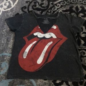 Womens Rolling Stones Short Sleeve Graphic TShirt bin d